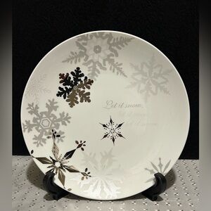 Restoration Hardware Let it Snow 8.25" Plate, Holiday